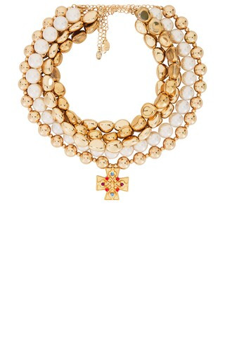 8 Other Reasons Layered Cross Necklace in Gold from Revolve.com | Revolve Clothing (Global)
