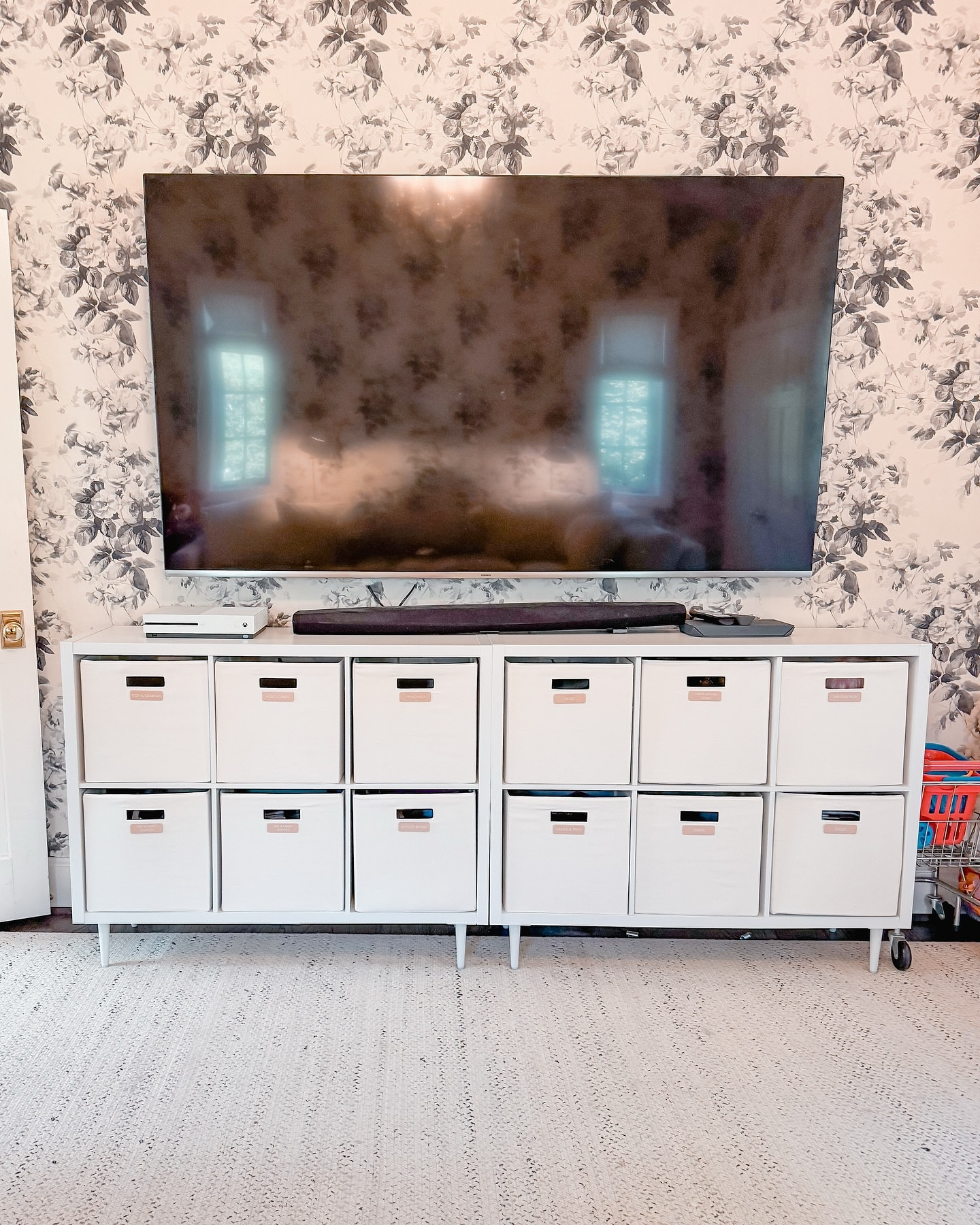 Double duty playroom: where big girls hang out and little ones play! 

This space needed to work for older girls and the youngest who loves American Girl dolls. Costumes went from crammed in drawers to neatly hung-- perfect for those themed school dress-up days! Toys are concealed in labeled cube bins for a cleaner look, while American Girl accessories live in clear pouches for easy visibility and function.

The result? A space that grows with the family and actually serves everyone’s needs!

Ready to create multi-purpose spaces that work for your whole family? Visit our link in bio to get started!

#sortandsimplifyorganizing #nashvillehomeorganizer #nashvilleorganizer #nashvillehomes #nashvillemoms #playroomorganization #organizedplayroom #getorganizednashville