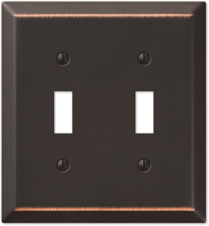 Amerelle Century Double Toggle Steel Wallplate in Aged Bronze | Amazon (US)