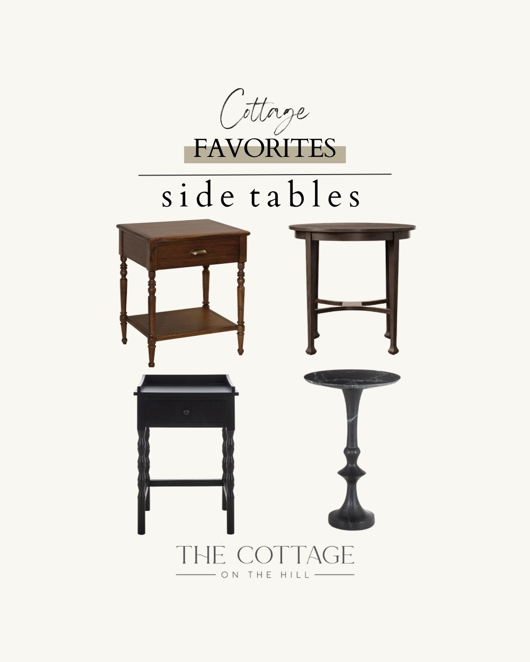 Some of my favorite side tables 

#LTKHome #LTKStyleTip