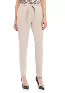 Belted Tie Front Pants | Belk