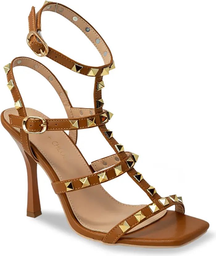 Square Stud Strappy Heel | Nordstrom Rack