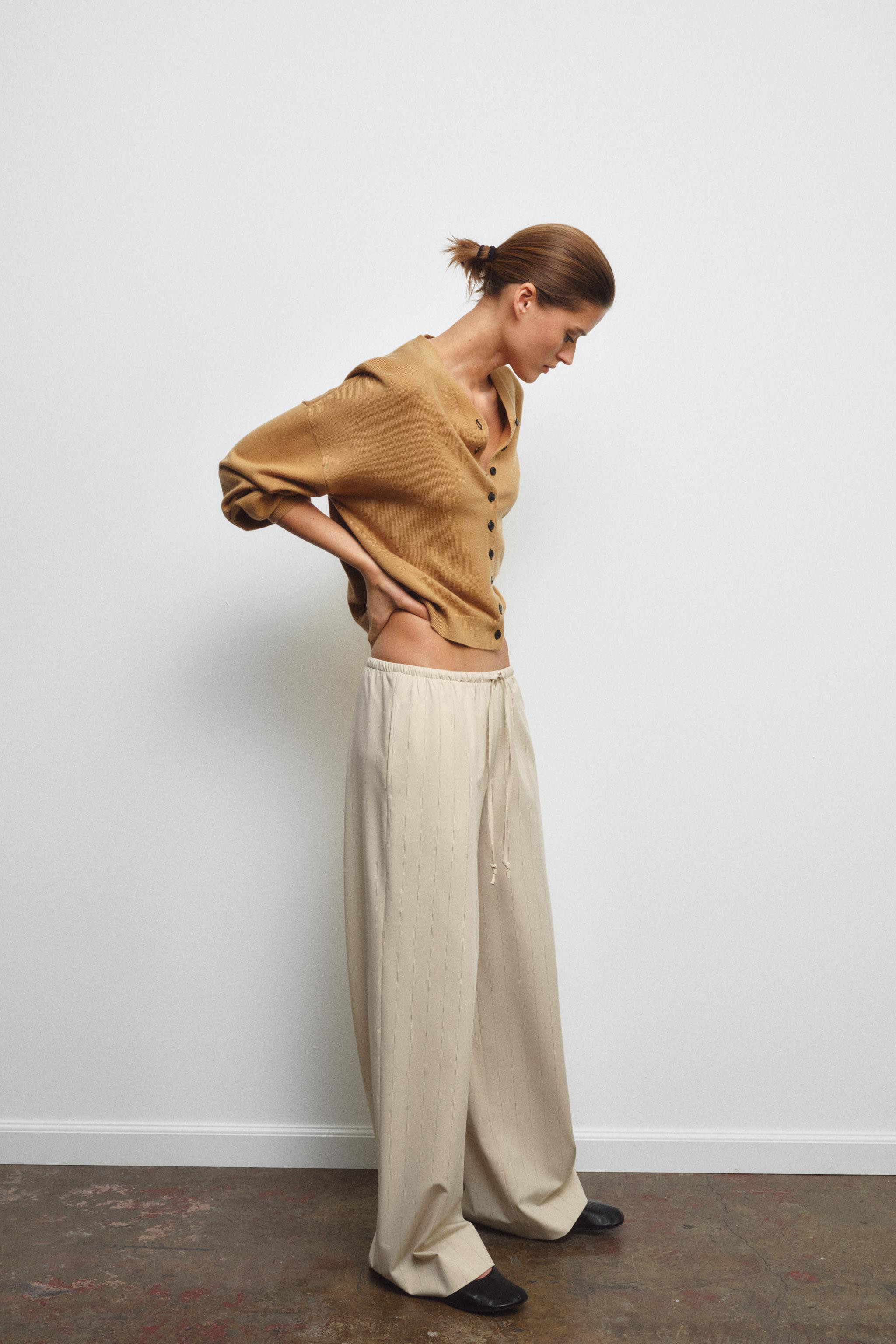 ZW COLLECTION STRIPED PYJAMA-STYLE TROUSERS | Zara UK