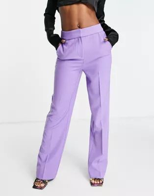 Y.A.S tailored trousers co-ord in bright purple | ASOS (Global)