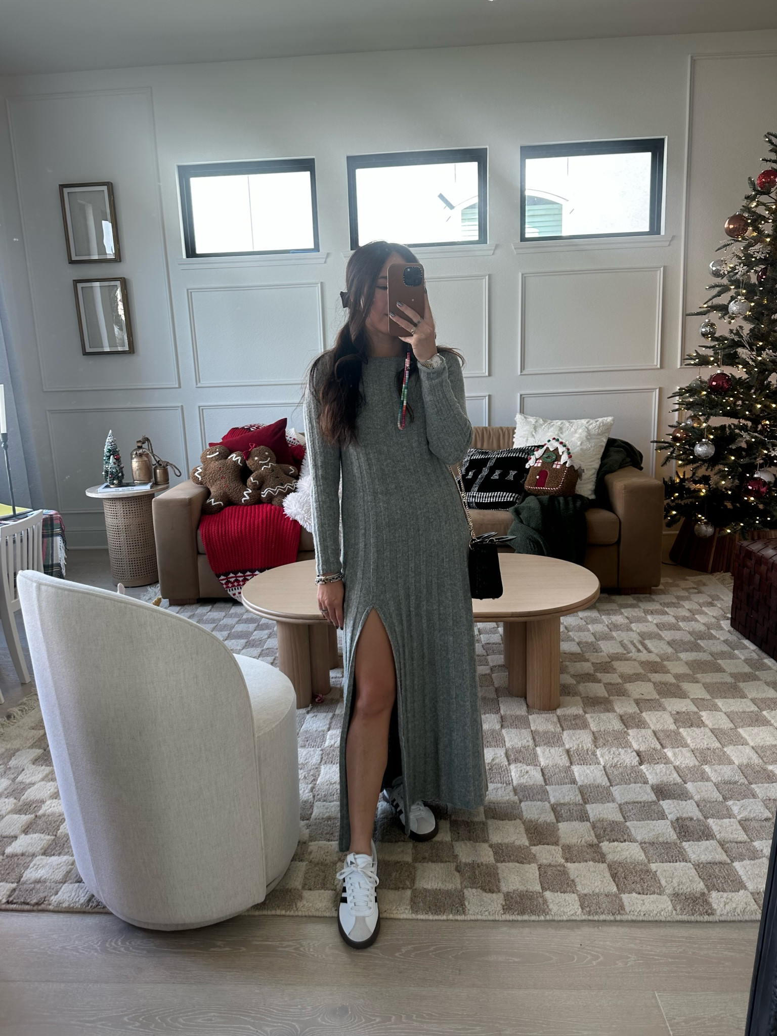 Abercrombie dress in small petite! Sneakers run TTS and are in stock 

#LTKfindsunder100 #LTKHoliday