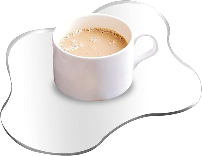 Acrylic Coaster, Transparent Coaster for Desk, Acrylic Desk Coaster, Transparent Irregular Coast,... | Amazon (US)