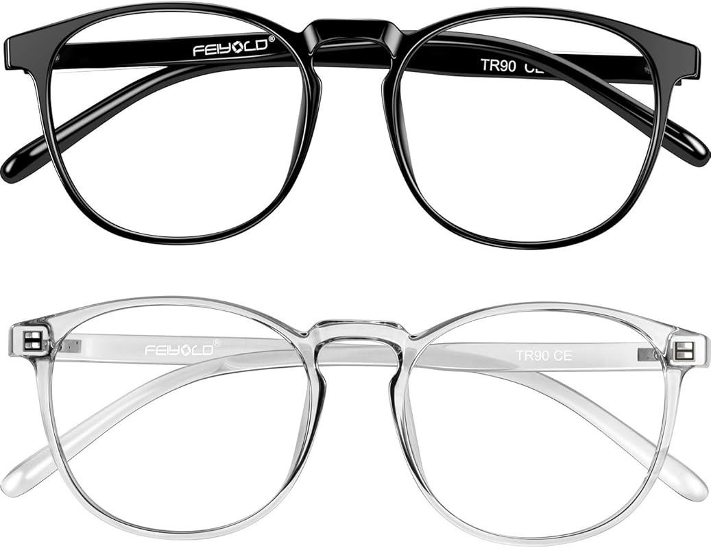 FEIYOLD Blue Light Blocking Glasses Women/Men for Computer Use, Lightweight Anti Eyestrain Gaming... | Amazon (US)