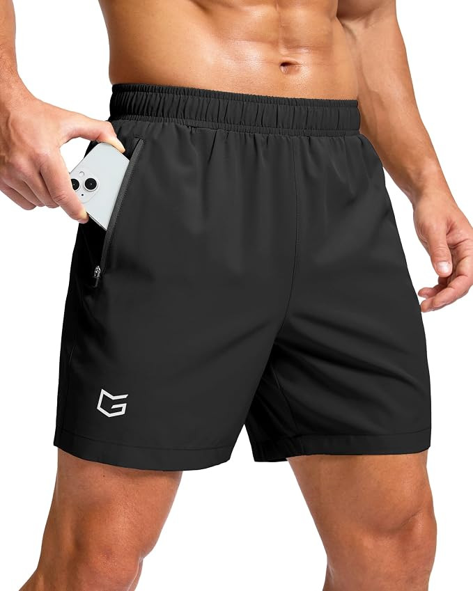 G Gradual Men's Athletic Running Shorts with Zipper Pockets Quick Dry 7"/ 5"/ 9" Workout Gym Shor... | Amazon (US)