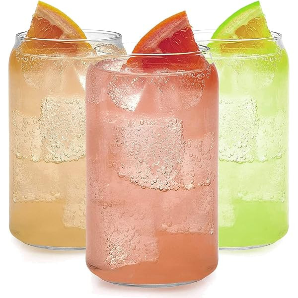 Libbey Classic Can Tumbler Glasses, Set of 4, Pack of 4, Clear | Amazon (US)