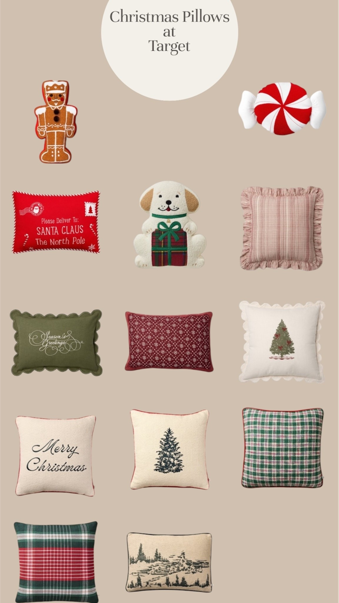 Target Christmas pillows 

#LTKSeasonal #LTKHome #LTKFindsUnder50