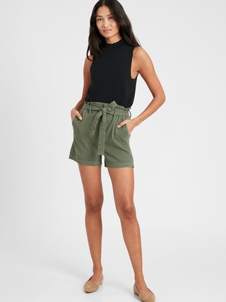 Petite High-Rise 4" Stretch Short | Banana Republic (US)