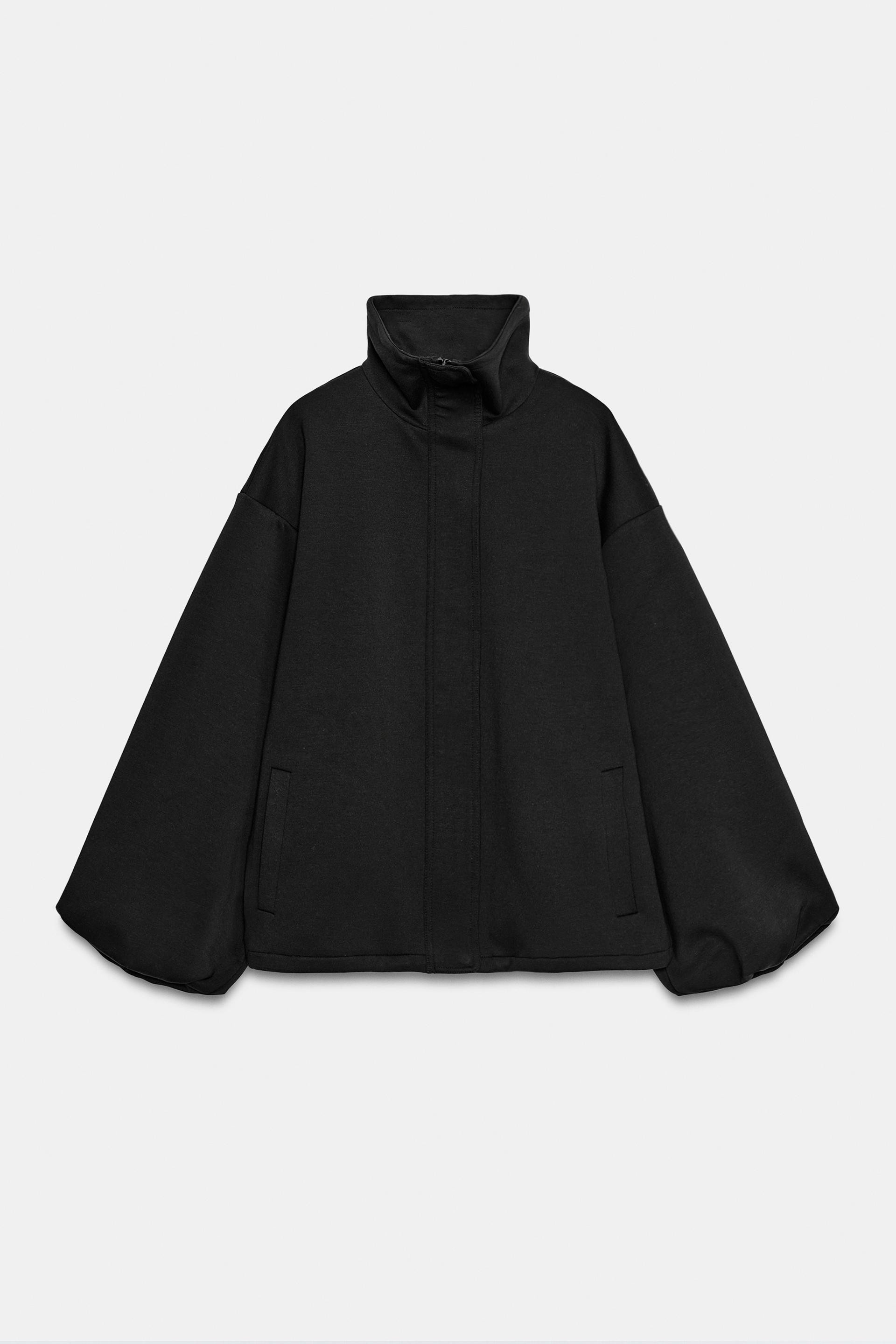 Zara - Technical Bomber Jacket - Black - S - Woman | Zara US