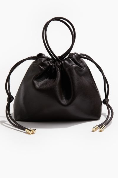 Drawstring Clutch Bag - Dark brown - Ladies | H&M US | H&M (US + CA)