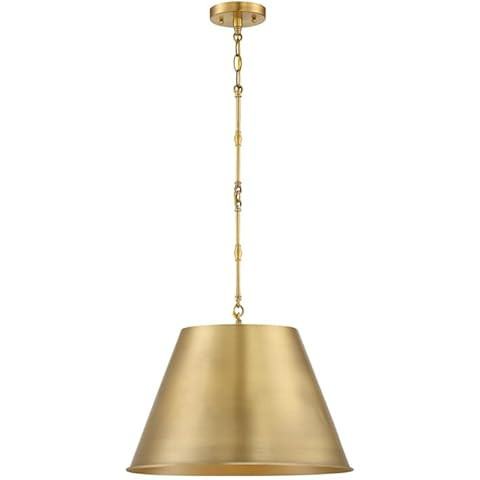 Savoy House 7-231-1-322 Alden Traditional Metal Pendant, 1-Light 60 Watt, 13" H x 18" W, Warm Bra... | Amazon (US)