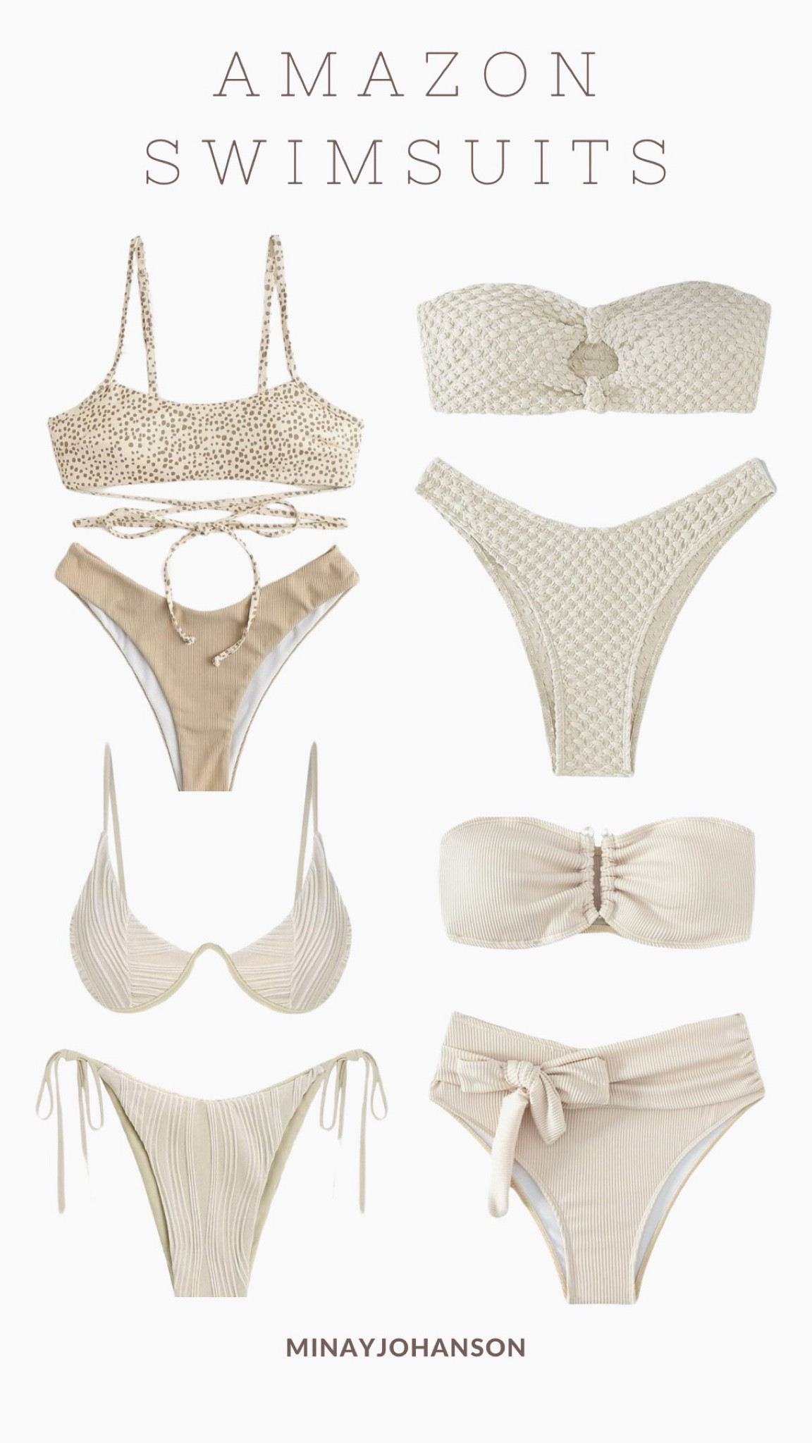 Amazon Swimsuits in Neutral Colors. My top picks🤍 More to come in different color categories🤗Summer vacation must haves☀️ #swimsuit #amazonswimsuit

#LTKfindsunder50 #LTKswim #LTKstyletip