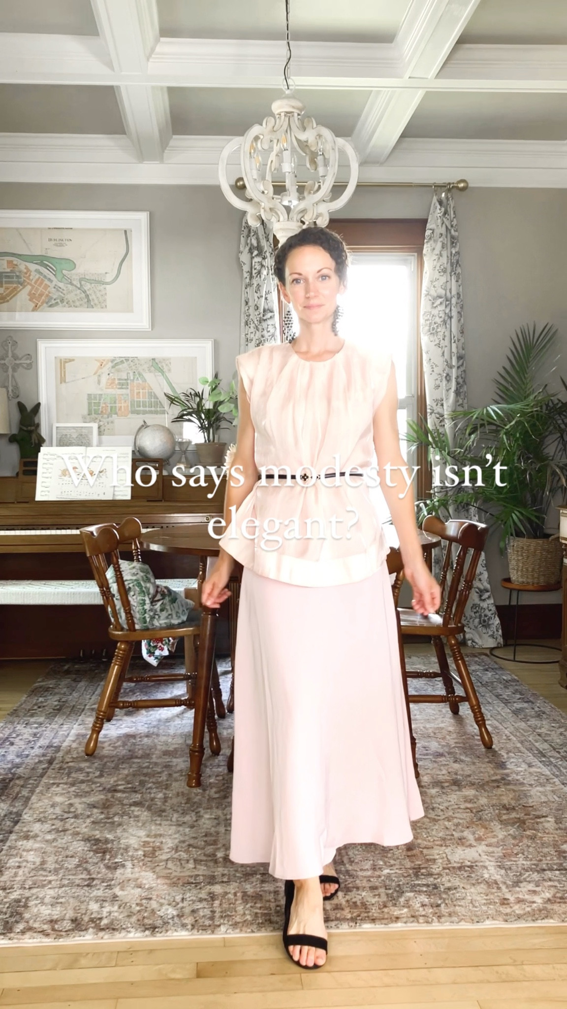Elegant modest outfit. 
Petite outfit. Elegant outfit. Pink outfit  

#LTKOver40 #LTKStyleTip #LTKPetite