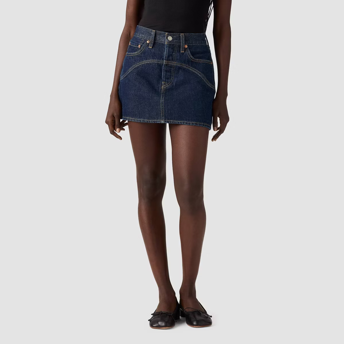 Levi's® Women's Icon Western Yoke Mini Skirt - Shaded View | Target
