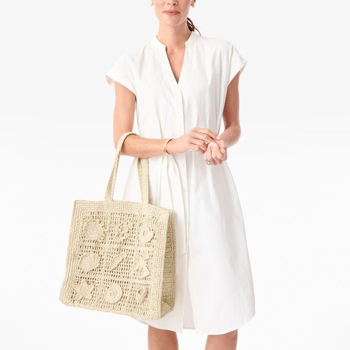 Handwoven Seashell Tote | Mark and Graham