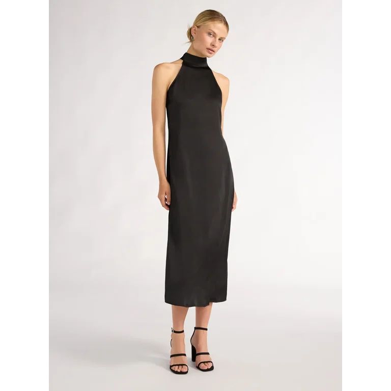 Scoop Women’s Sleeveless Midi Dress, Sizes XS-XXL - Walmart.com | Walmart (US)