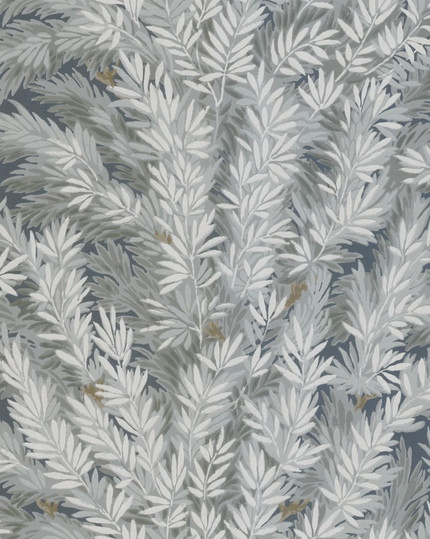 Florencecourt Botanical Charcoal Wallpaper