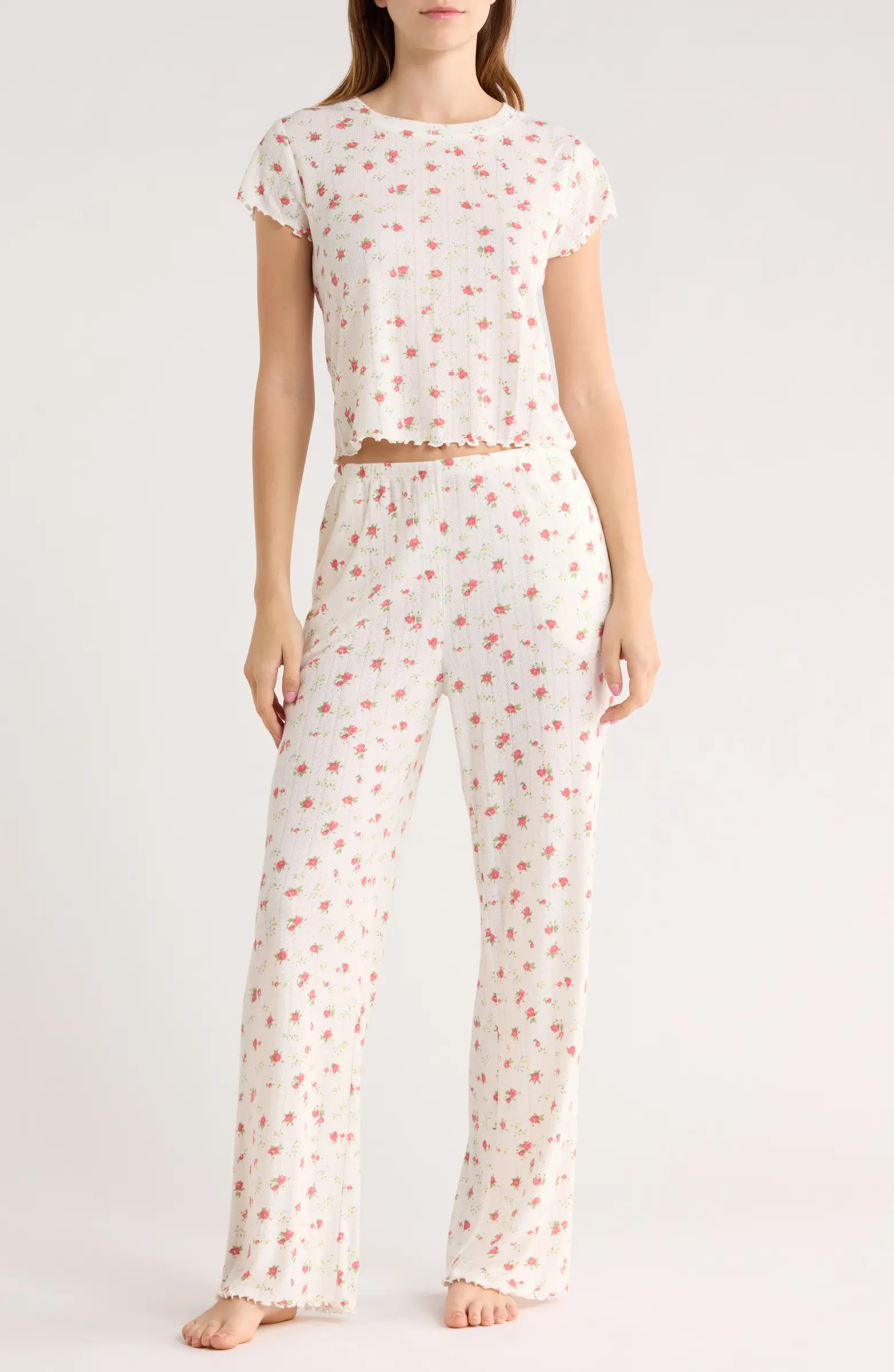 Abound After Hours Pointelle Pajamas | Nordstromrack | Nordstrom Rack