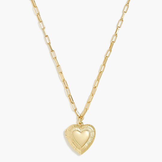 Heart locket necklace | J.Crew Factory