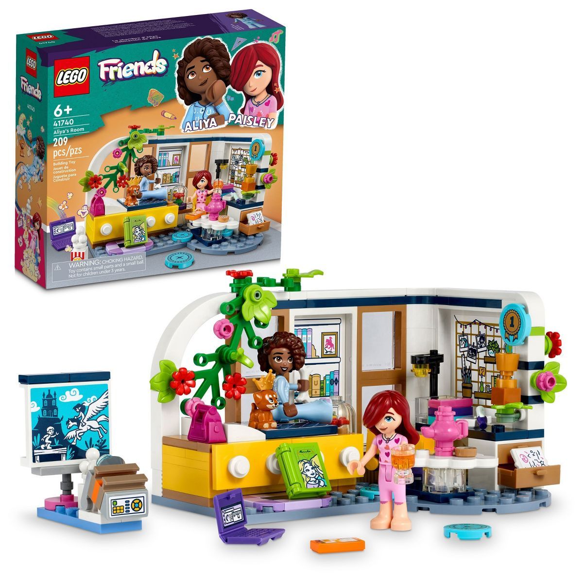 LEGO Friends Aliya's Room Mini-Doll Sleepover Toy 41740 | Target