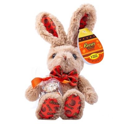 Hershey's Reese's Easter Tan Tie Bunny Plush with Chocolate - 0.9oz | Target