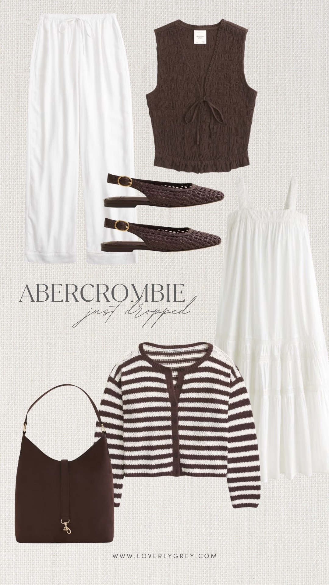 Completely obsessed with the gorgeous chocolate brown and white pieces that just dropped at Abercrombie! From the dreamiest tiered maxi dress to the perfect everyday striped cardigan, these arrivals are a must-have for a classic summer wardrobe update. Loverly grey, Abercrombie new arrivals, abercrombie style, summer outfit inspiration, striped cardigan sweater

#LTKootd #LTKgrwm #LTKSeasonal