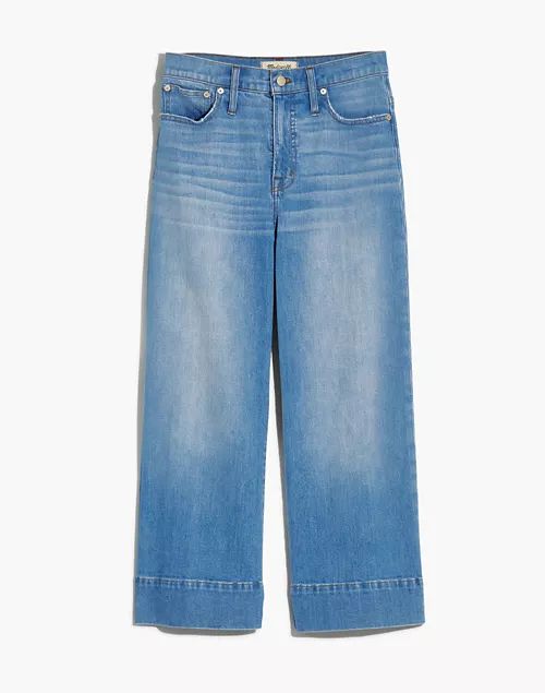 Wide-Leg Crop Jeans in Delancey Wash | Madewell