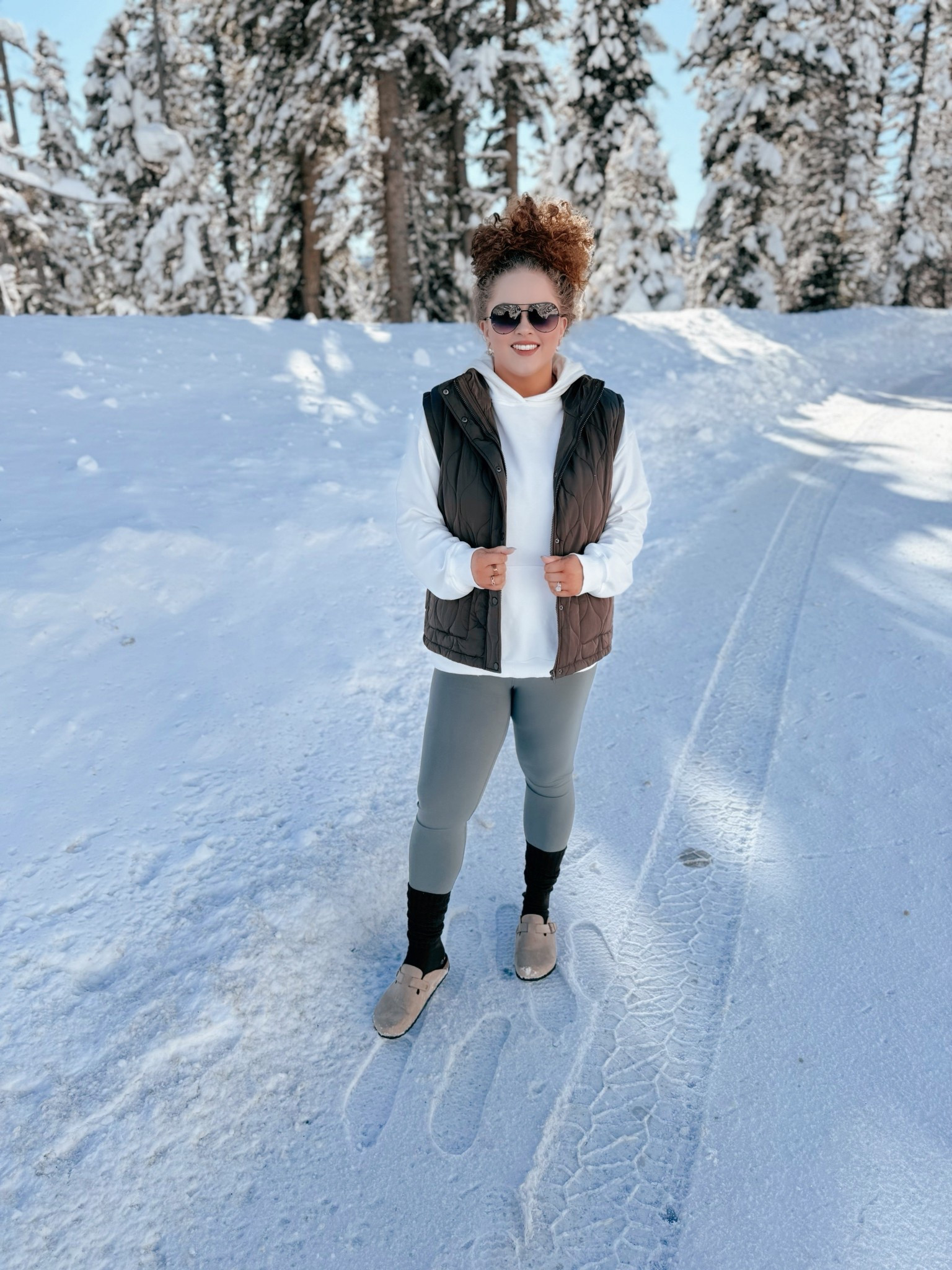 Winter neutrals + comfy layers… living in outfits that feel effortless lately ❄️🤍 amazon Hoodie | amazon white hoodie | white hoodie | amazon leggings | leggings outfit | green leggings | lululemon leggings dupe | clogs | amazon clogs  | amazon fashion | amazon finds | amazon look | amazon outfit | winter outfit | winter look | winter fashion | winter finds | winter outfit inspo | winter fashion inspo | winter 2025 | winter outfit  | casual outfit  | casual outfit inspo | vest | amazon vest | brown vest | amazon brown puffer vest | vest outfit | vest style 

#LTKMidsize #LTKSaleAlert #LTKgrwm