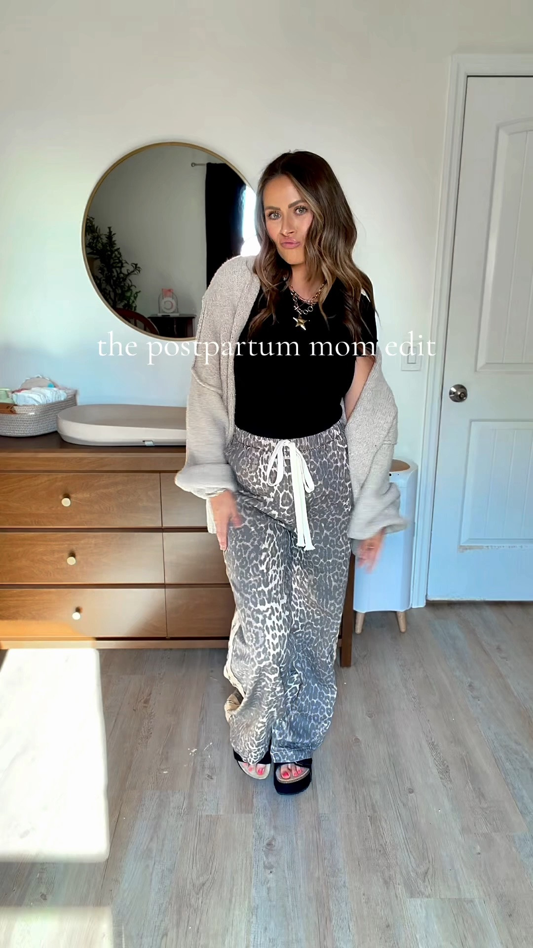 What I’m wearing a week and a half postpartum 🐆🤎🍂🫶🏼

#LTKootd #LTKmomlife #LTKgrwm