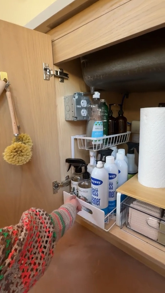 Under kitchen sink organization 

#LTKSaleAlert #LTKFindsUnder100 #LTKHome