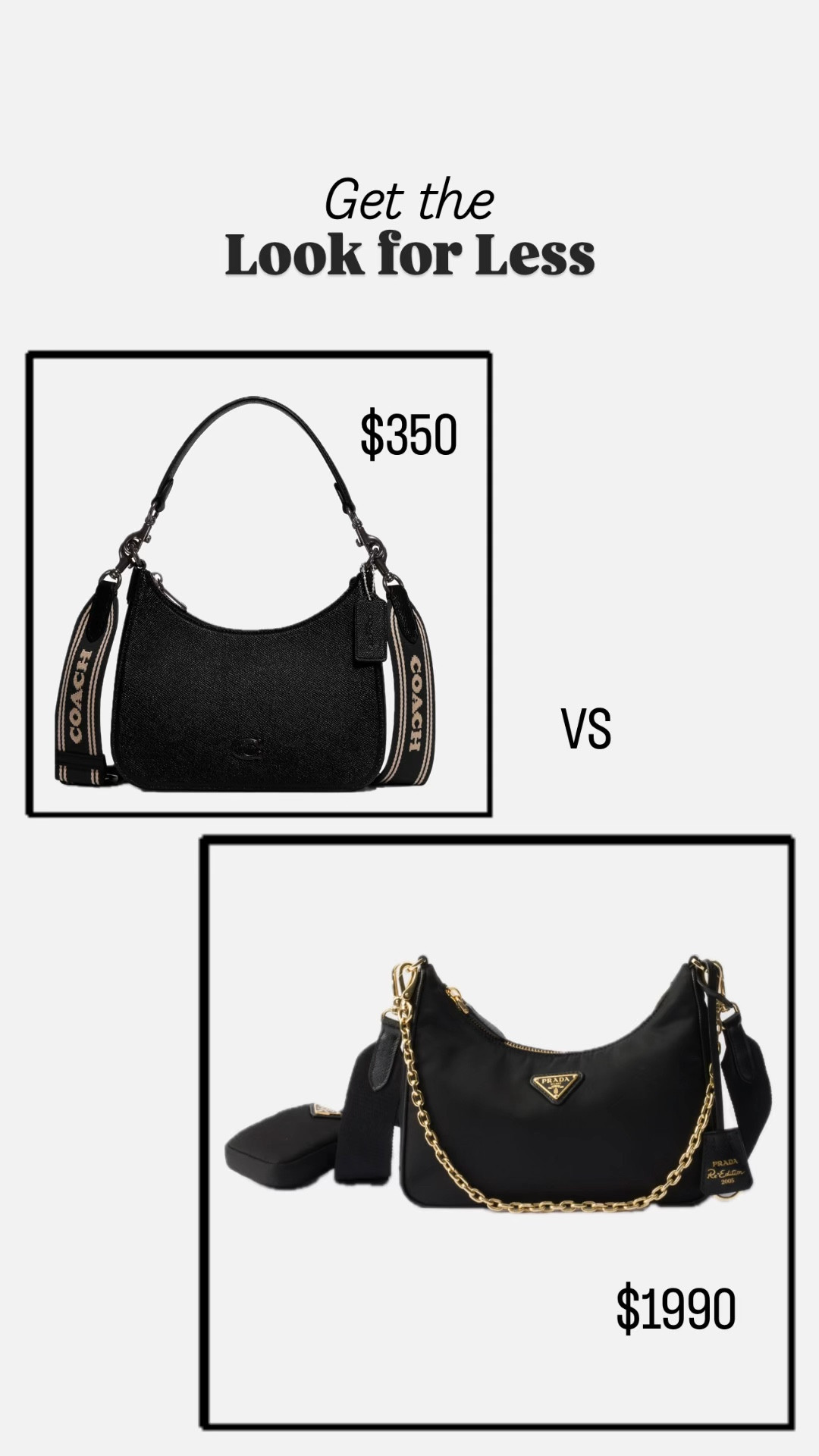 Look for less 

#blackbag #crossbody #luxury #bag

#LTKStyleTip #LTKItBag