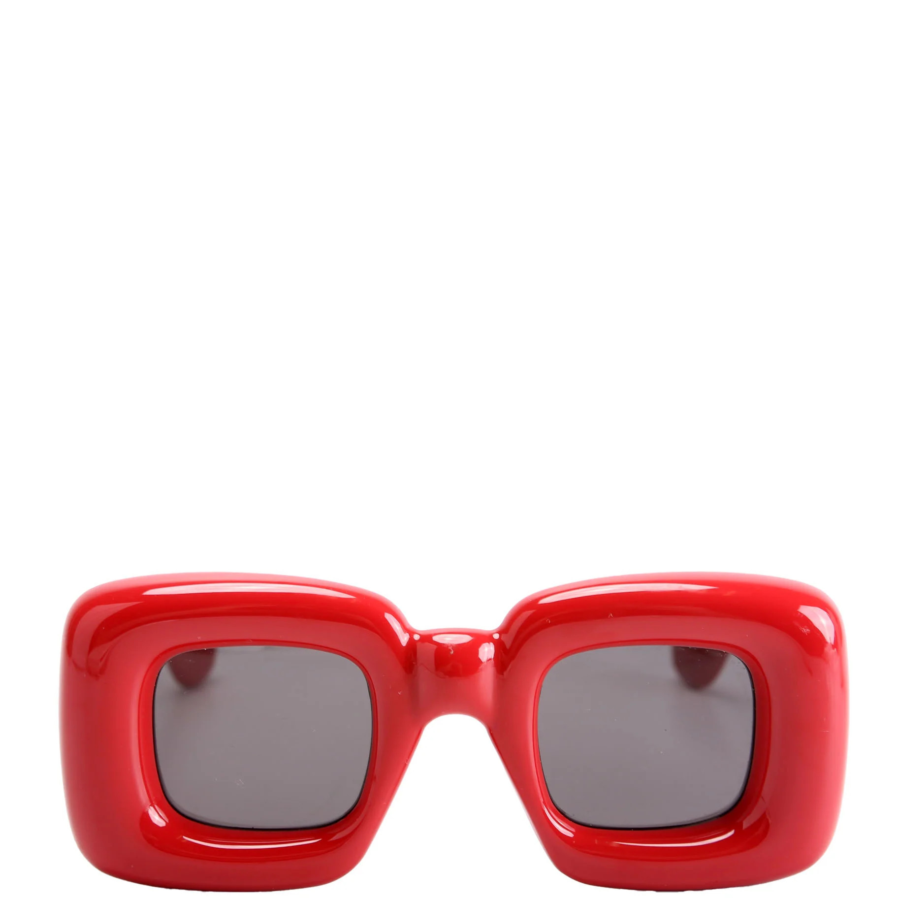 LW400981 Inflated Square Sunglasses Red | Keeks Designer Handbags