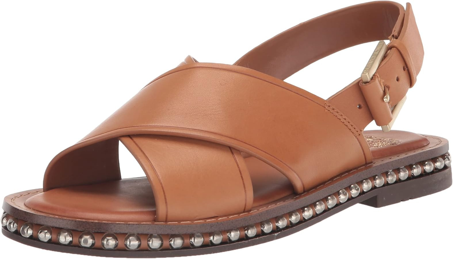 Vince Camuto Women's Ceemilo Buckle Strap Sandal Flat | Amazon (US)