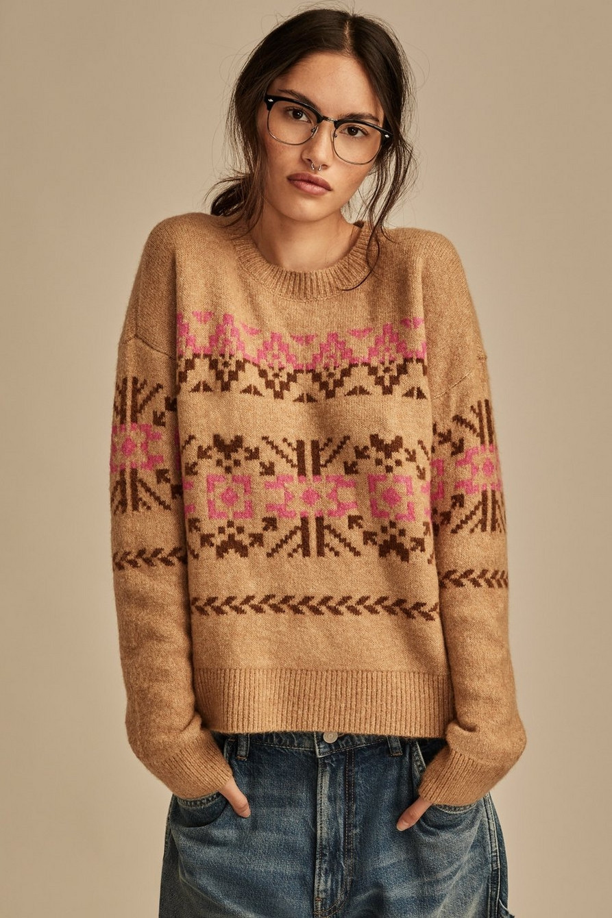 FAIR ISLE CREW NECK | Lucky Brand