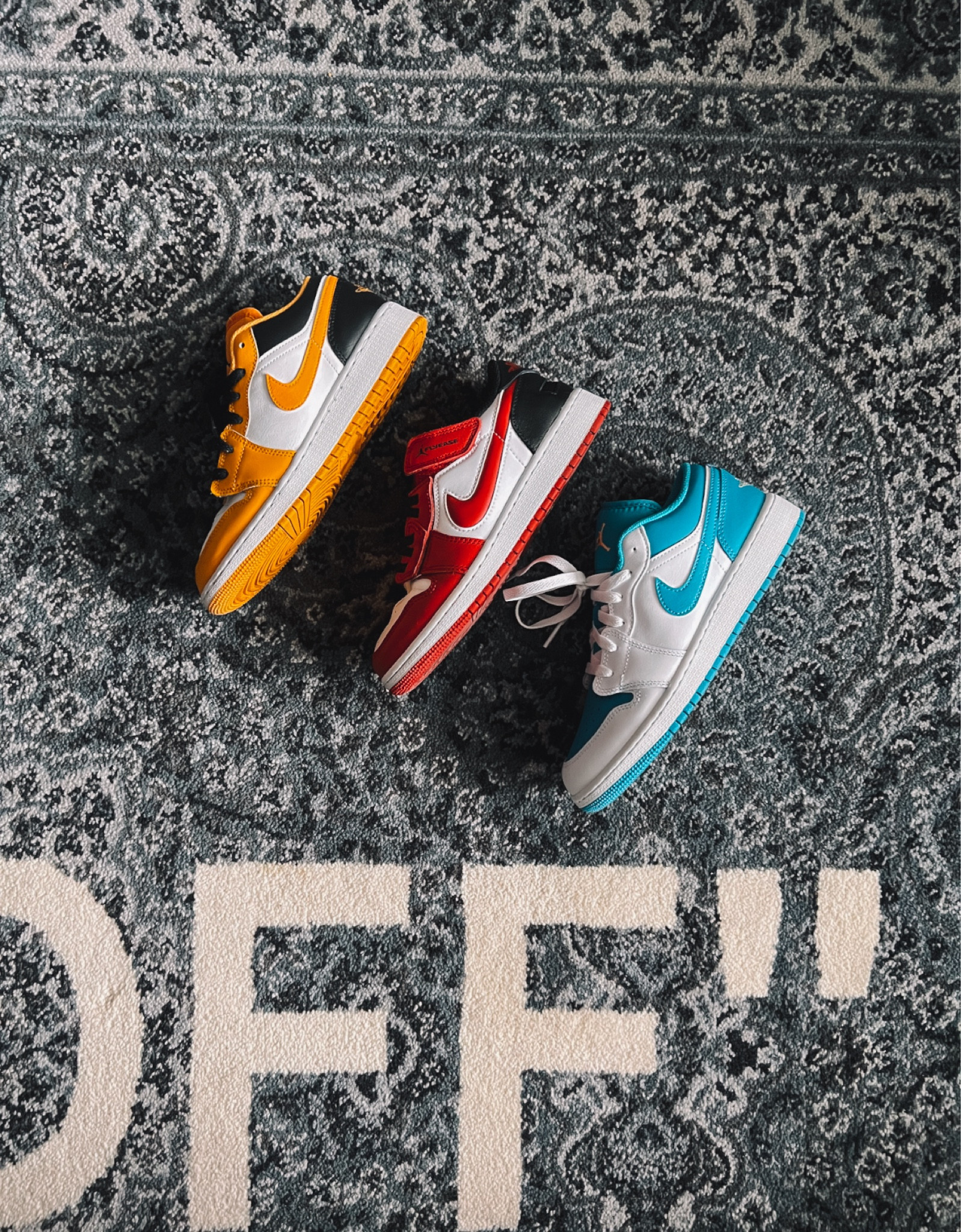 Yellow, red, or blue? Going to collect the rest of the color ways this year. I’m just missing orange and purple. P.s currently the Aquatone Jordan 1 Low’s is below retail price on StockX. 👀
———————————> 
#sneakerhead #streetwear

#LTKstyletip #LTKtravel #LTKmens