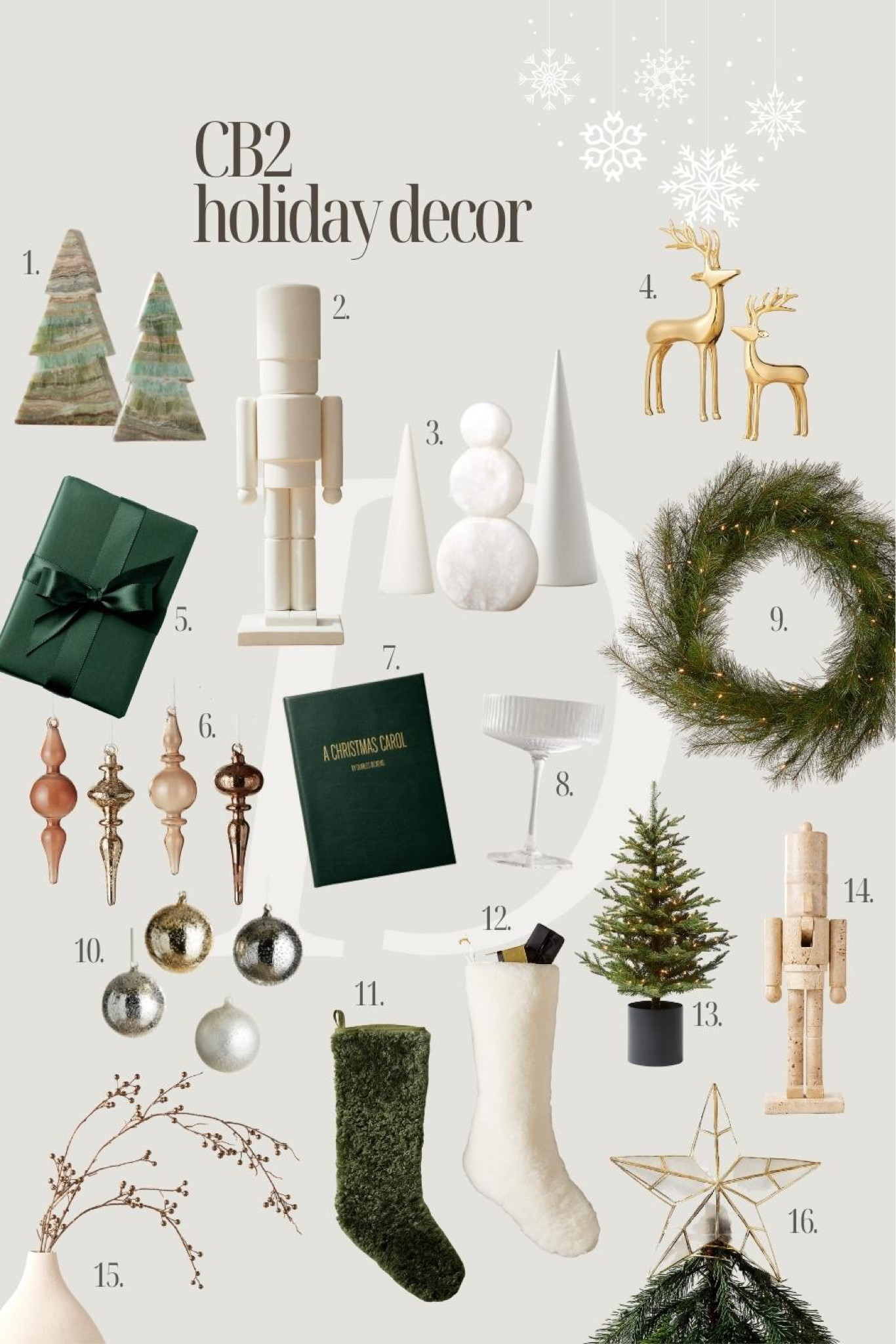 Here are some of my favourites from the 2023 CB2 Holiday collection! Love the modern Christmas decor that they have released! 

#LTKHolidaySale #LTKhome #LTKHoliday