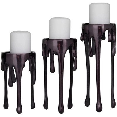 Cosmopolitan Dripping Candle Holder (Set of 3) | Ashley Homestore