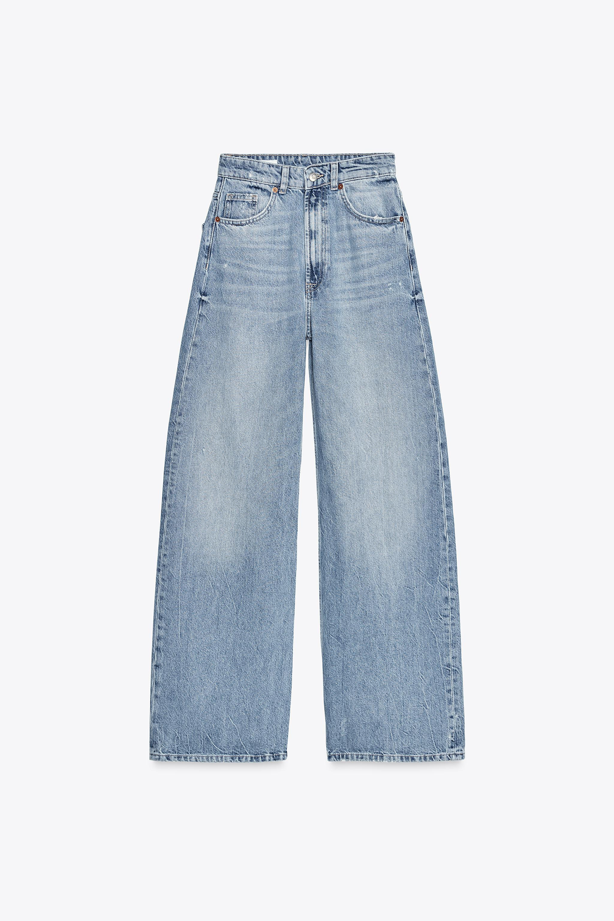 TRF HIGH RISE EXTRA WIDE LEG JEANS | Zara US