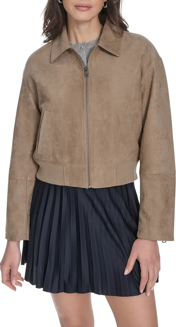 Faux Suede Bomber Jacket | Nordstrom