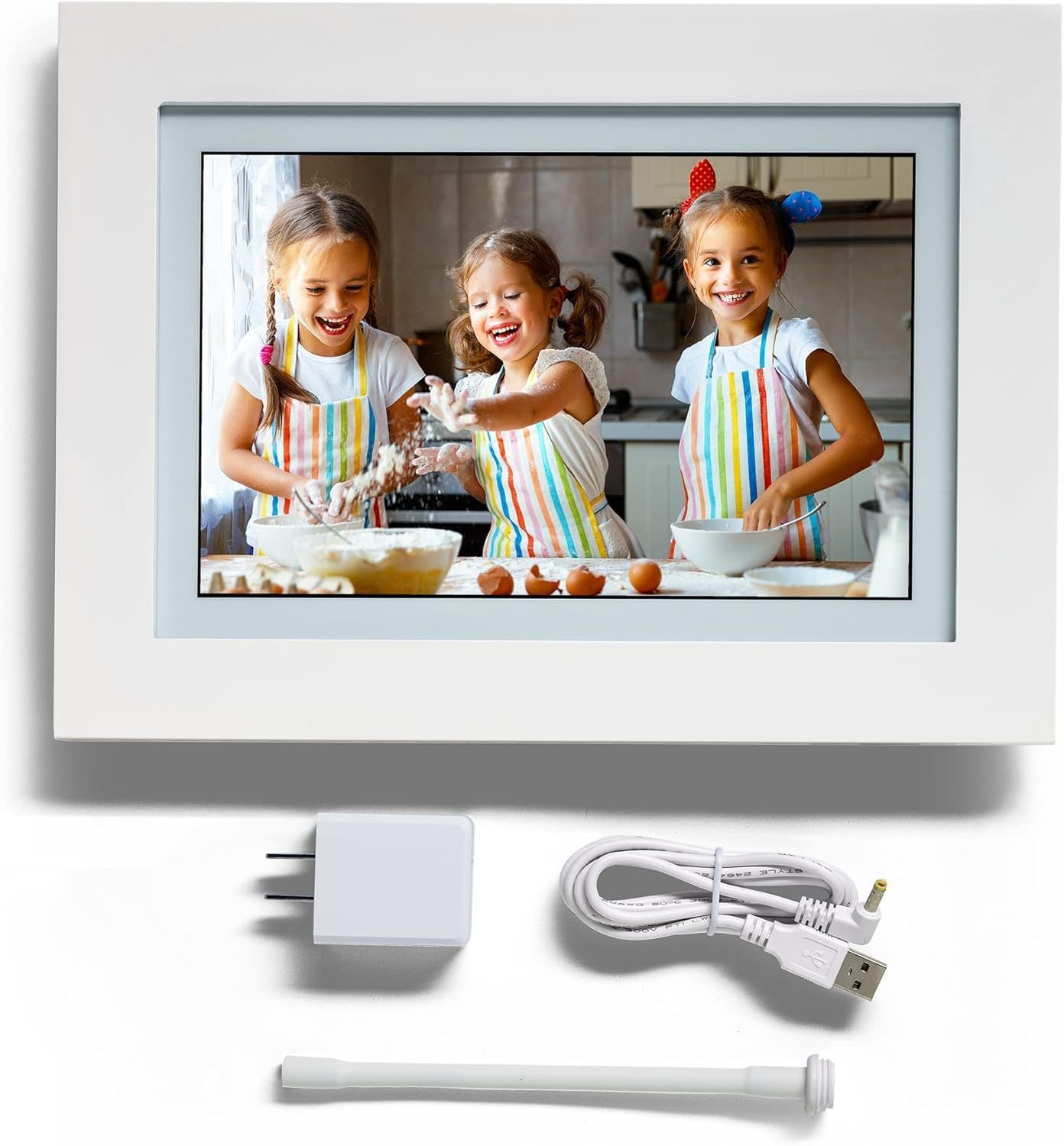 PhotoSpring 10in WiFi Digital Picture Frame, Email Family Photos to The Frame, or by App, Web. Ea... | Amazon (US)
