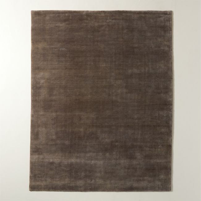 Leonore Handloomed Sepia Brown Wool Area Rug 8'x10' | CB2