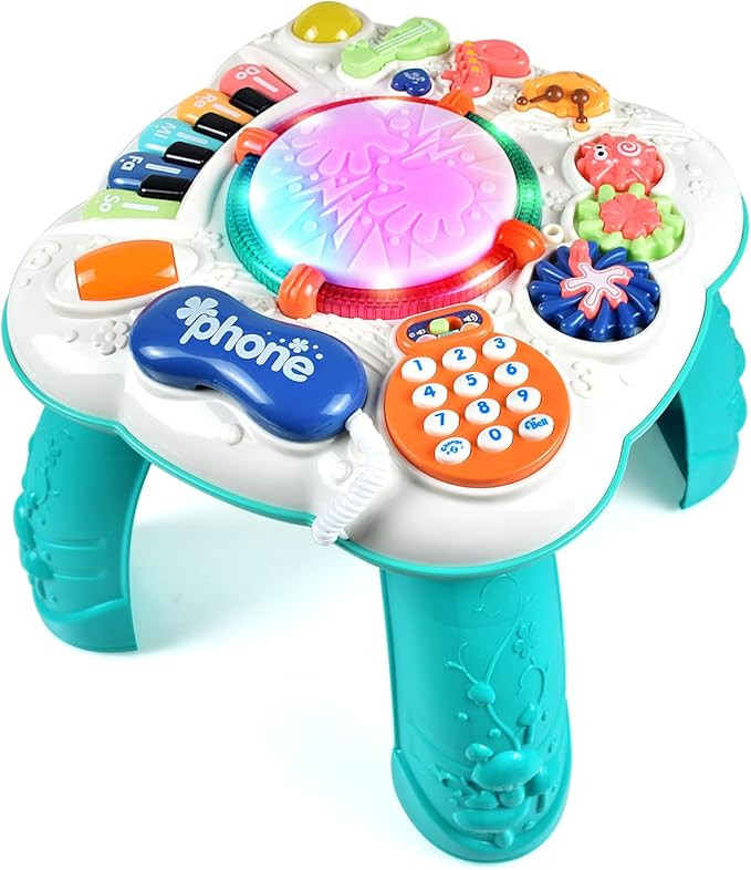 Tuko Baby Toys 6 to 12 Months,Activity Table Toy for Toddlers (Size: 11.8 x 11.8 x 12.2 inches) | Amazon (US)