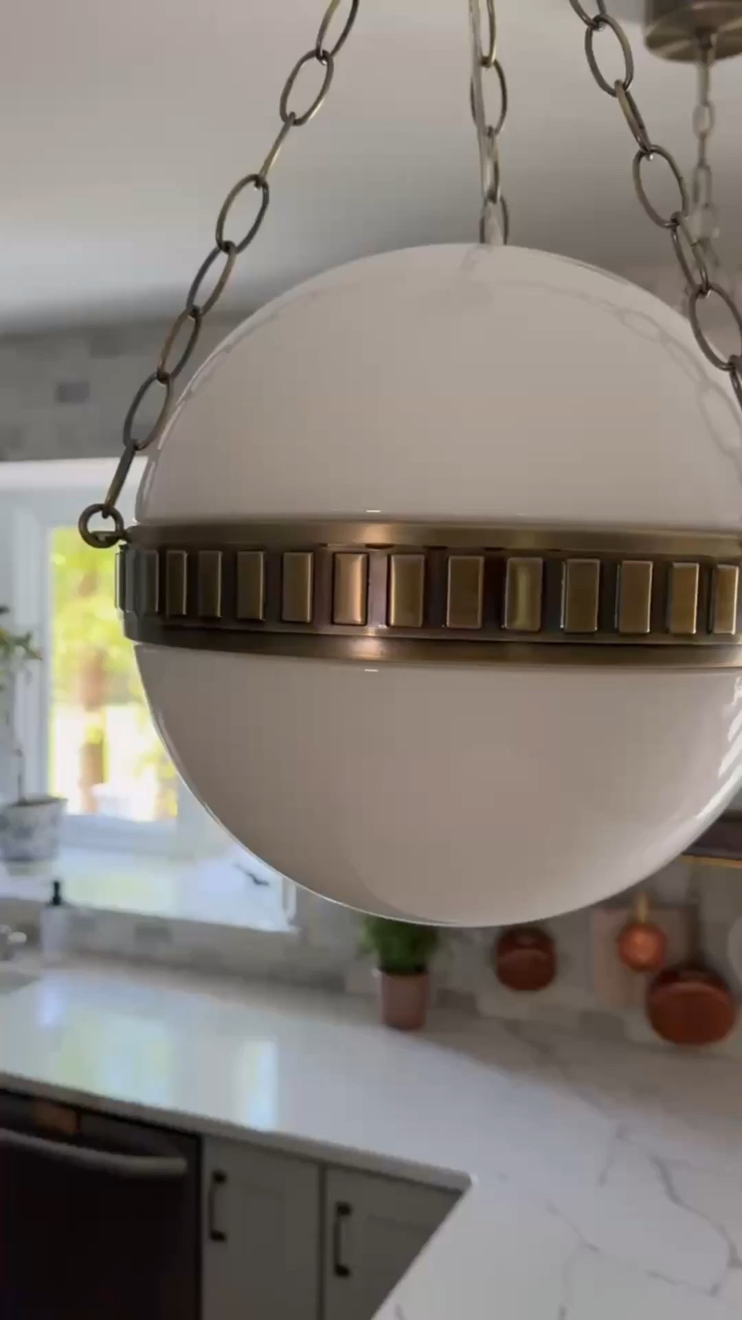 This brass globe pendant is the real MVP of the kitchen ✨💡 With its modern shape, ribbed detailing, and warm glow, it adds the perfect blend of sophistication and warmth.
Pair it with marble countertops, open shelving, and a few copper kitchen accents for a timeless, elevated look 🫶

#PendantLighting #BrassPendant #GlobeLight #StatementLighting #KitchenInspo #ModernClassic #WarmBrass #LightingGoals #MarbleKitchen #eanesinteriors


#LTKOver40 #LTKvlog #LTKHome