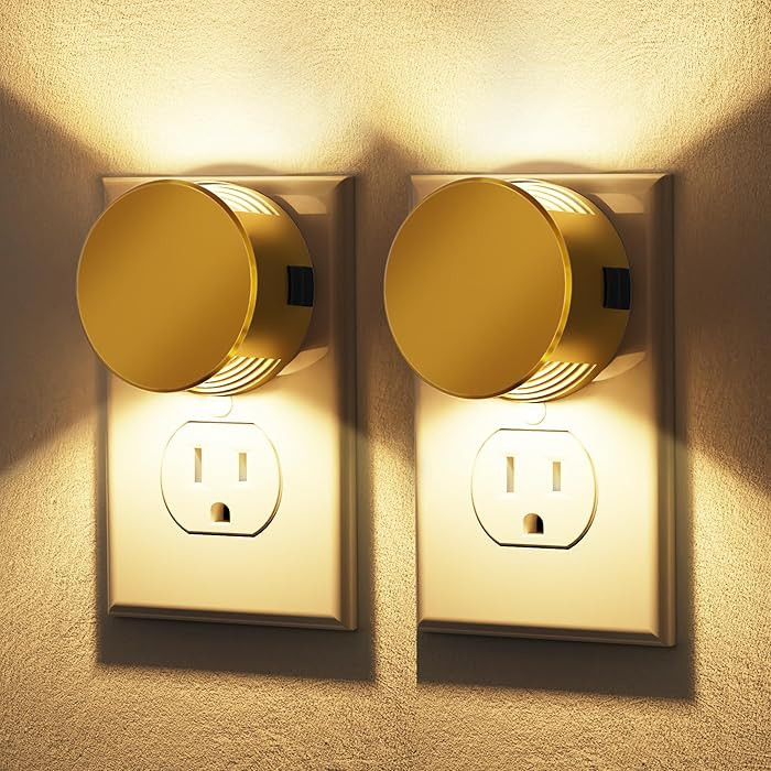 Briignite Night Lights Plug into Wall [2 Pack], Dusk to Dawn Sensor Nightlight, Brightness Adjust... | Amazon (US)