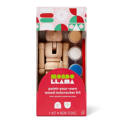 Christmas Craft Paint-Your-Own Nutcracker Kit - Mondo Llama™ | Target