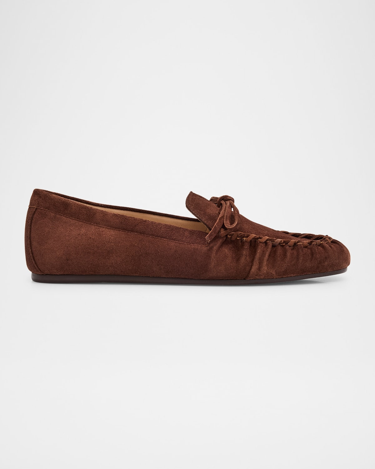 Britt Bow Suede Loafers | Neiman Marcus