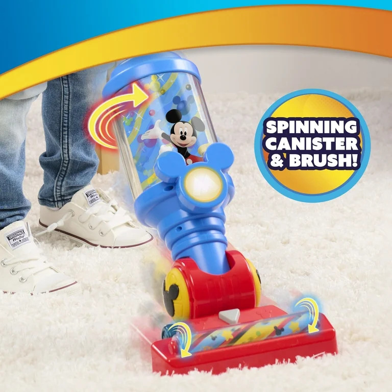 Disney Jr. Mickey Mouse Clubhouse 24-inch Rev-Up Vacuum with Lights & Sounds, Kids Ages 3 and up | Walmart (US)